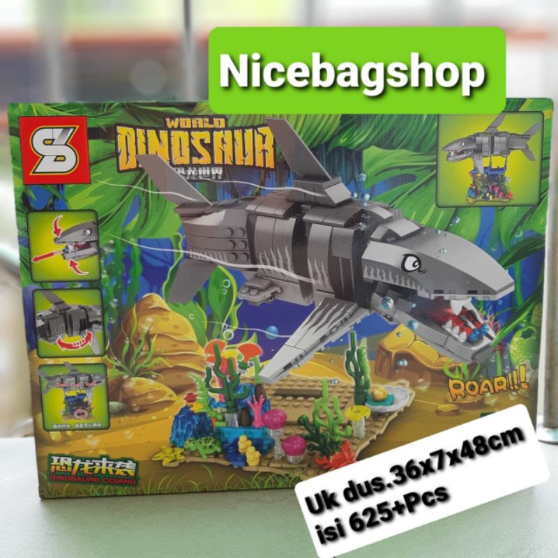 Mainan Brick Ikan Hiu