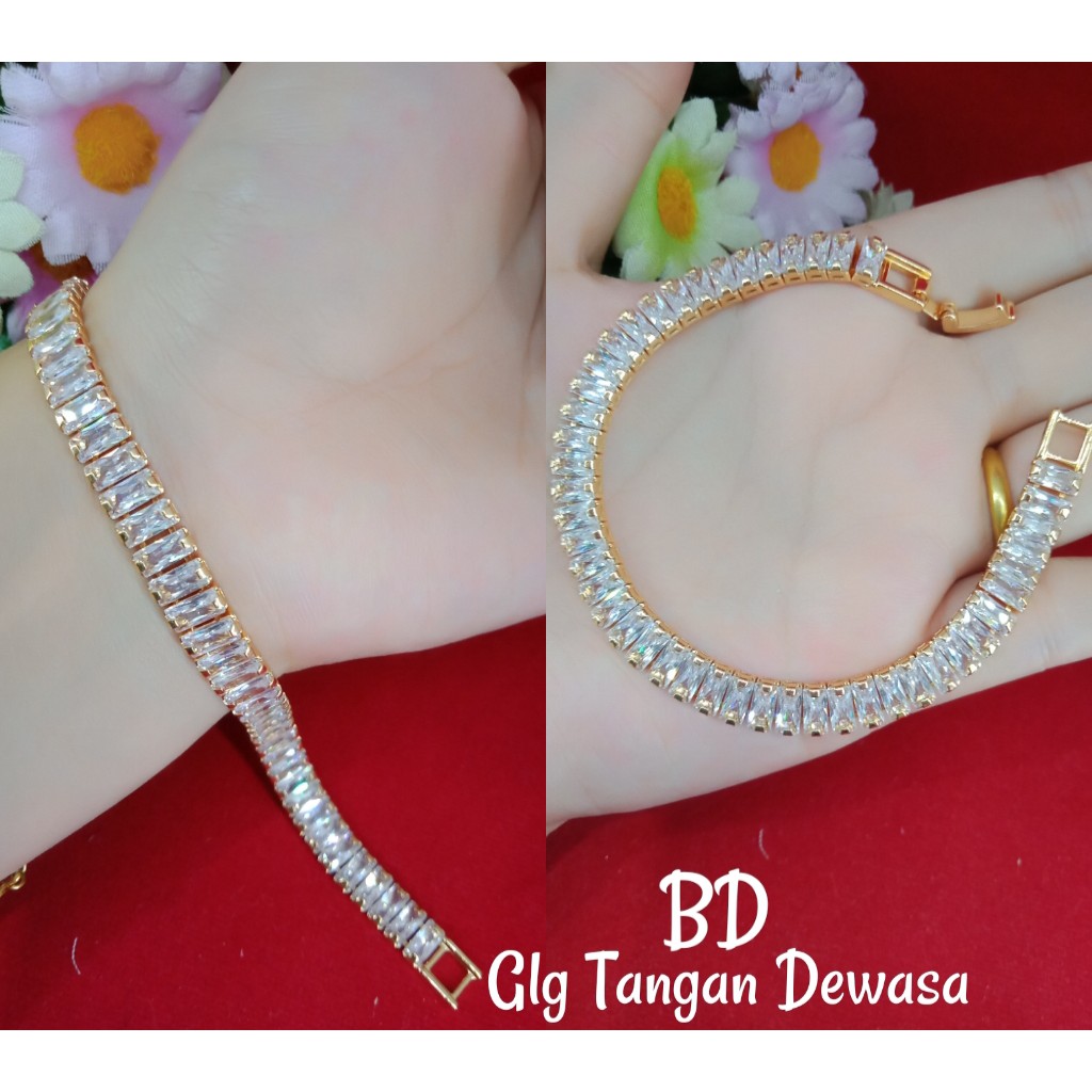 Gelang Lapis Emas Asli ( ANTI IRITASI & TIDAK LUNTUR)