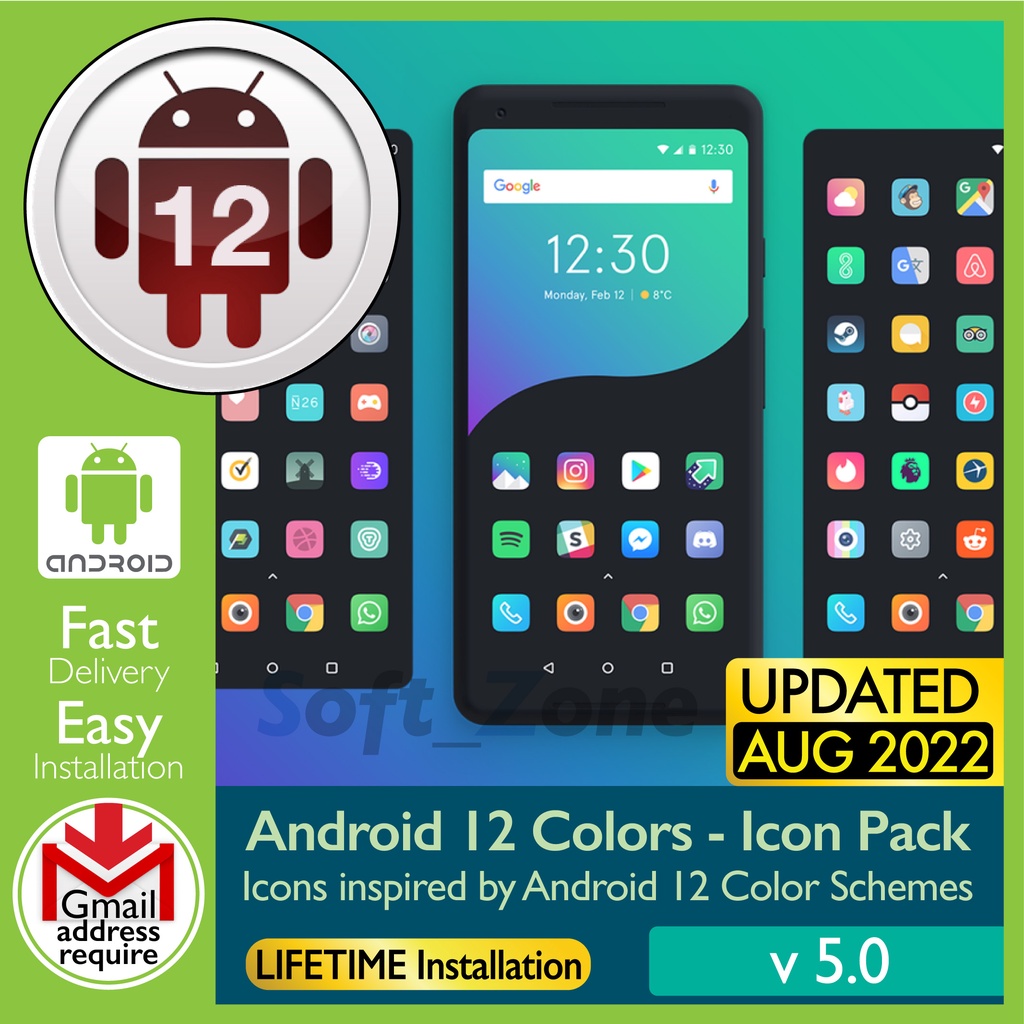 

Andrd 12 Clrs - Icn Pck v5.0 - Icns nsprd by Andrd 12 Clr Schms [SmrtPhn - Andrd] - Dgtl Dwnl