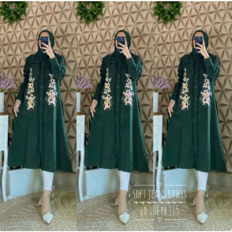 Berea woman tunik soft jeans kereeen abis