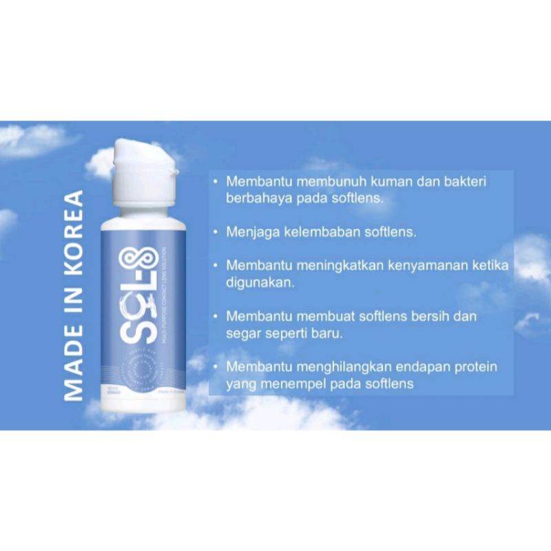 Air Softlens / Cairan Pembersih Softlens SOL 8 60 ML