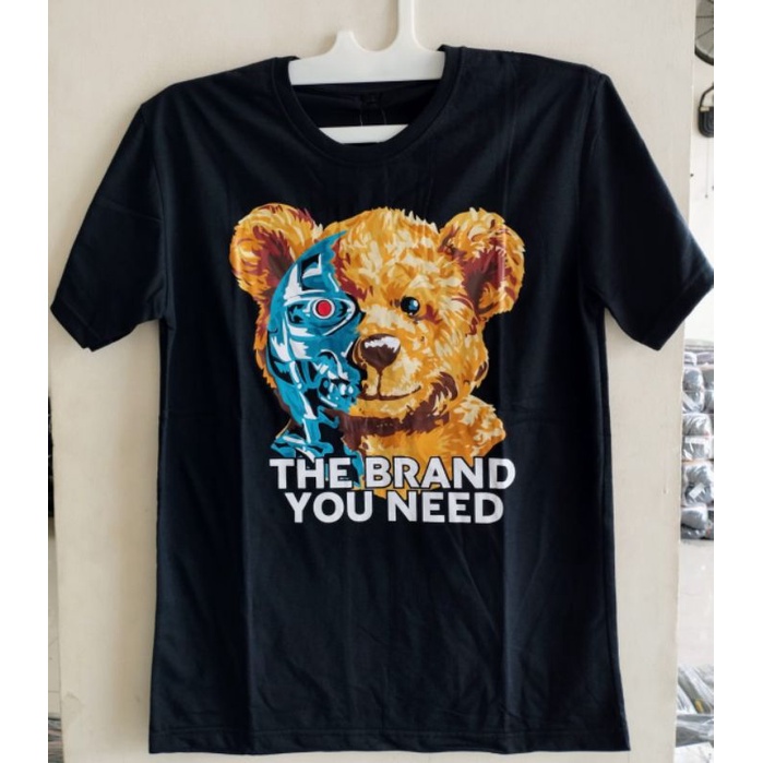 TSHIRT KAOS DISTRO BEAR BERUANG HITAM MURAH