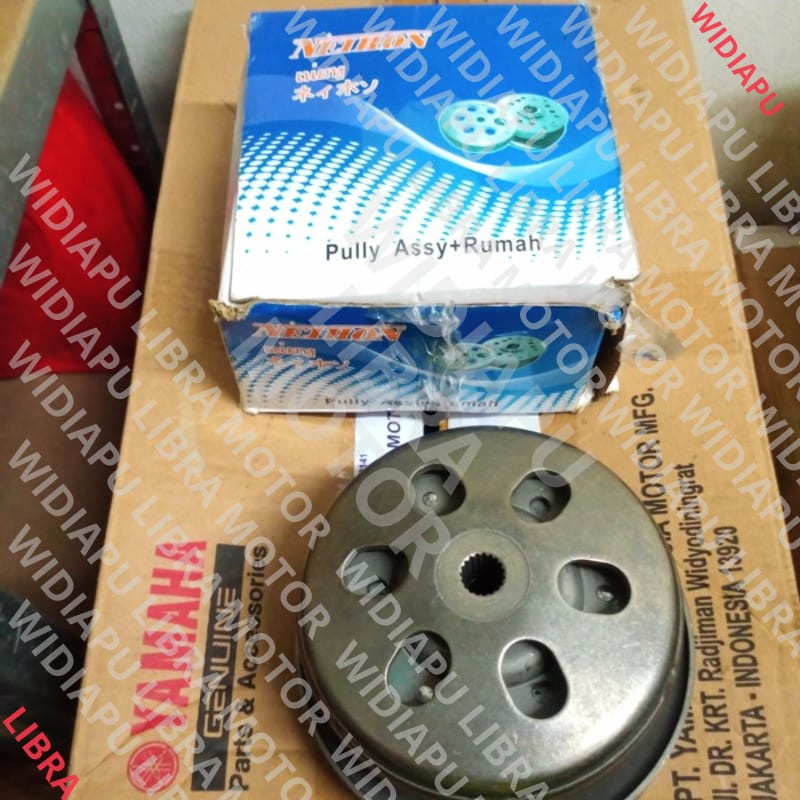 (100% QUALITY ) PULLY PULI POLI ASSY VARIO 110 KARBU LAMA KVB NEIHON GOOD QUALITY mantap