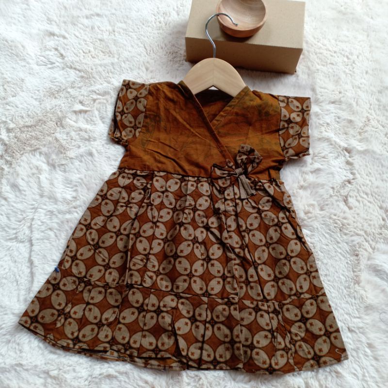 dress anak kimono / dress batik kimono anak / 1-2 tahun