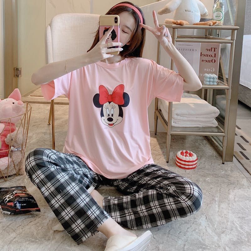 WM / piyama cp murah / piyama cp import / piyama import / piyama wanita / piyama cewek / piyama cp-Big donald cream