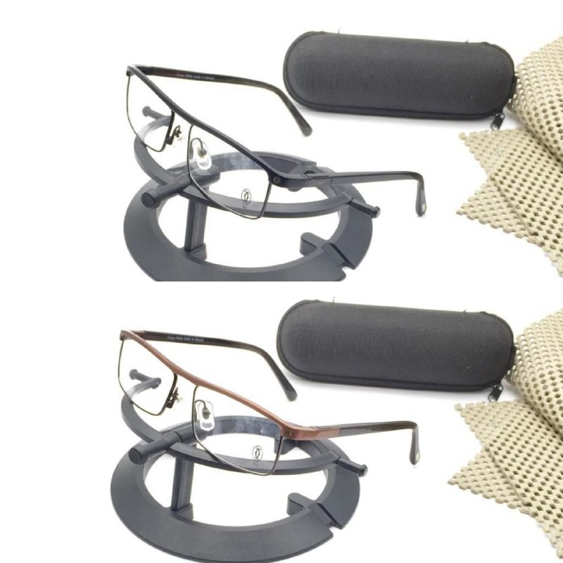 GRATIS LENSA BLUE RAY atau PHOTOCROMIC Kacamata Pria Minus Cartier 8100816 Premium