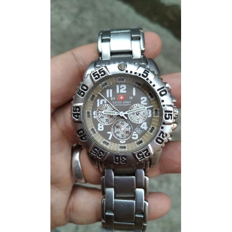 jam tangan swiss army military style second bekas