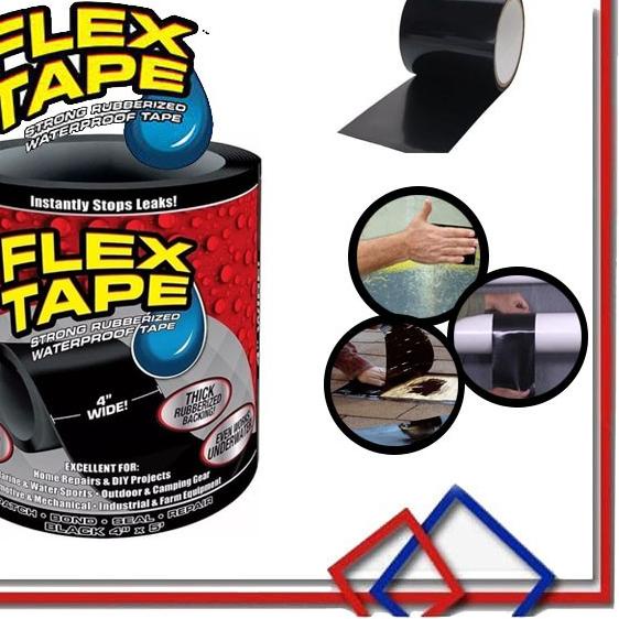 

♙ KUKE Flex Tape 4" x 5' / Isolasi Ajaib / Lakban Super Kuat Anti Bocor ✿