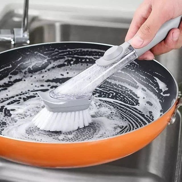 Sikat Tongkat Sabun Cair / Sikat Cuci Piring Tongkat Sikat Serbaguna / Sikat Panci Dapur