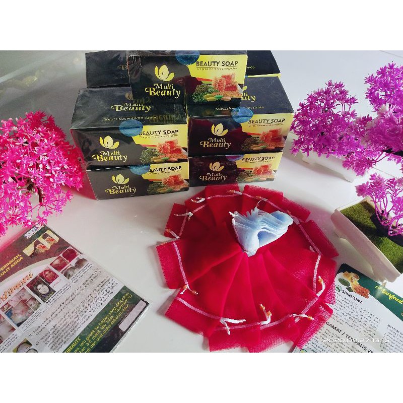 Multibeauty Soap(sabun multifungsi dan best seller) Free ID member n Free face shield kaca mata