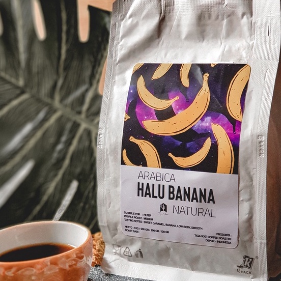 

KOPI ARABIKA HALU BANANA - SINGLE ORIGIN BIJI KOPI / BUBUK - 1 KG