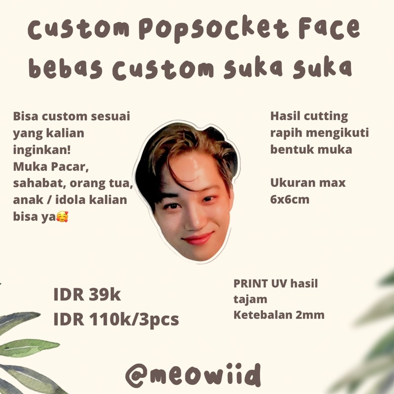 

Custom Pospocket Akrilik Acrylic Pakai foto suka suka