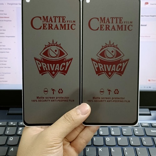 REALME C20 C21 C21Y C25 C25S Tempered Glass Ceramic Spy Matte Privacy Anti Gores Spy Mate