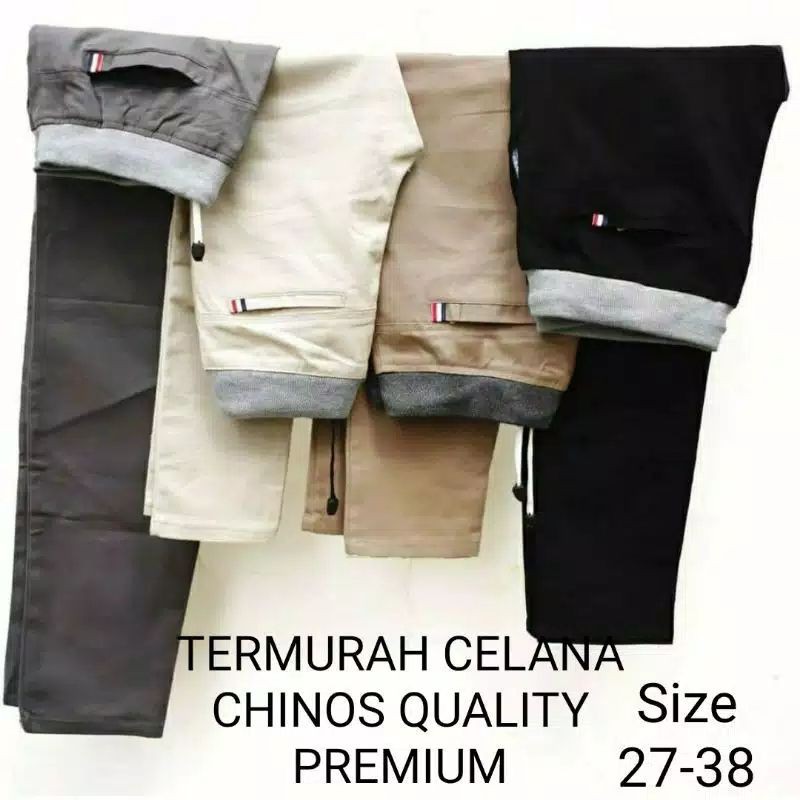 CELANA CHINOS PINGANG KARET SUPER PREMIUM...