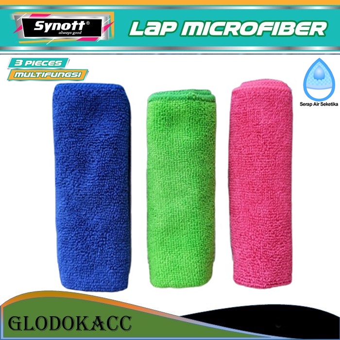 Kain Lap Microfiber Mobil Dapur Packing Sterile Synott Super Serap Air