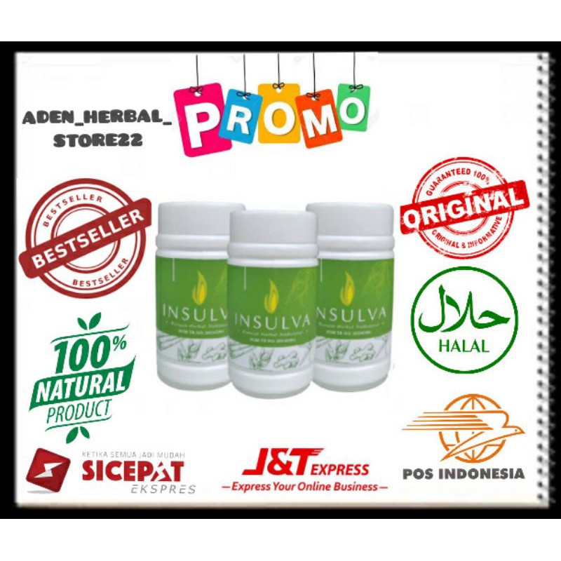 INSULVA Herbal Alami Mengatasi Diabetes Asli Original