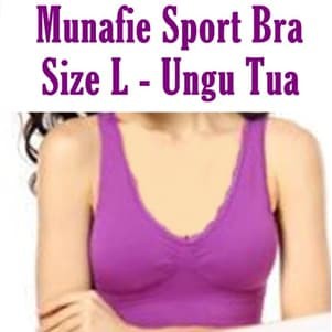 ❄️MATCHA❄️ Munafie Bra / Munafie Sport Bra (Putih, ungu muda, ungu tua)