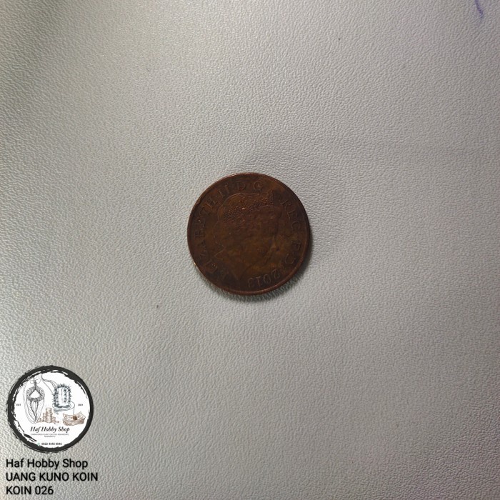 Koin Kuno One Peny Elizabeth 2 Tahun 2013