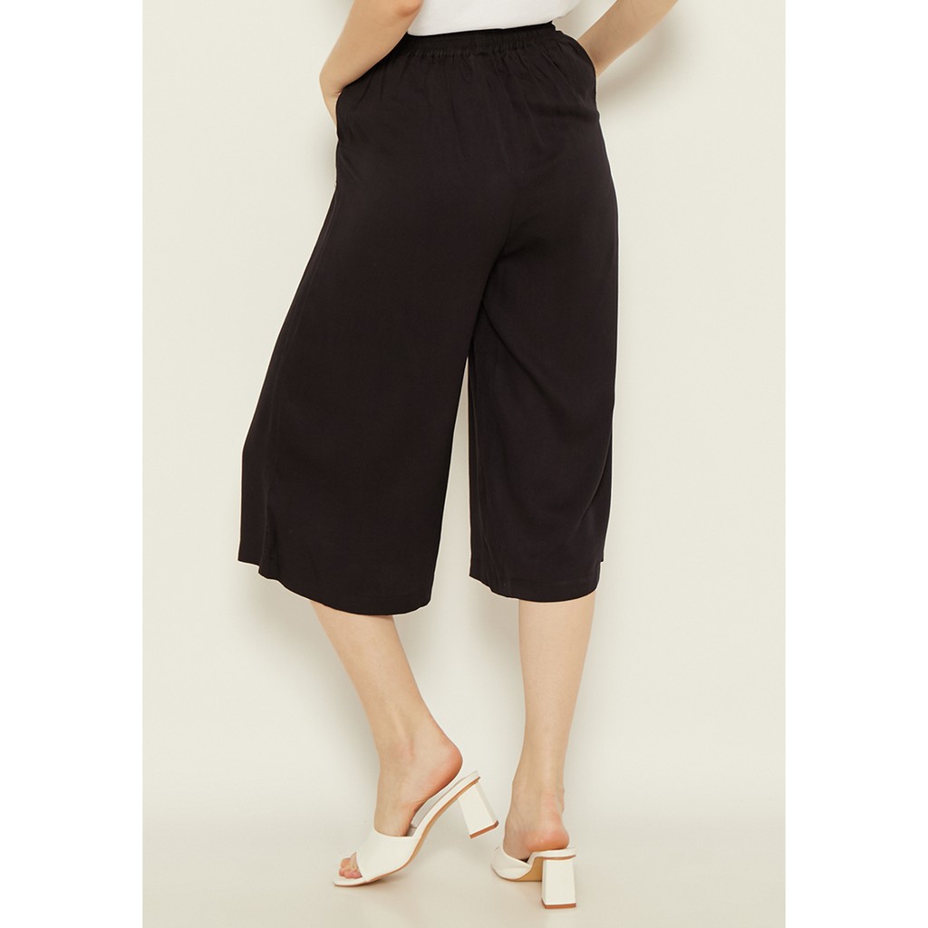 N&amp;A - JOURNAL 3/4 CULOTTES BLACK - Pakaian Wanita - Celana Sehari-Hari
