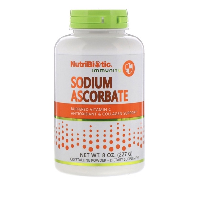 Nutribiotic Immunity Sodium Ascorbate 227 g Powder Buffered Vitamin C