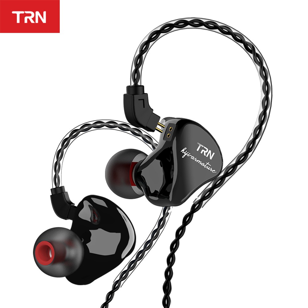 TRN IM1 1BA 1DD Hybrid In Ear Monitor Gaming Earphone Hifi Detachable Cable