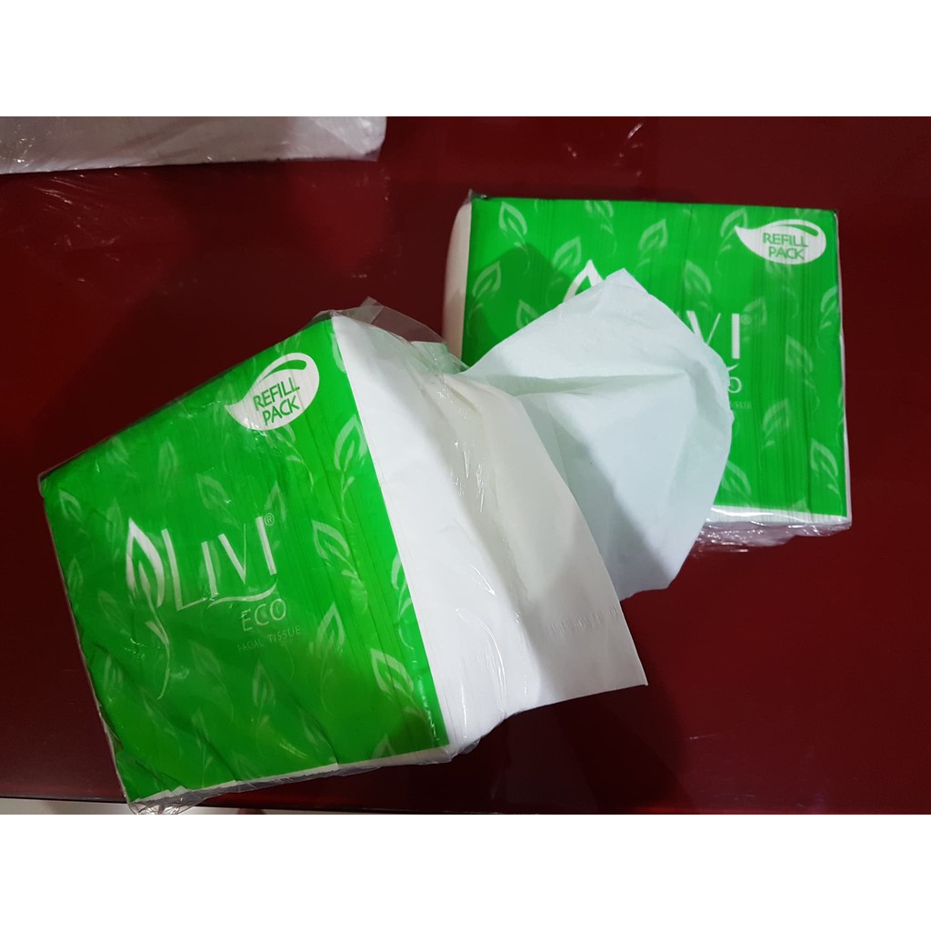 Facial Tissue Livi Tissue Wajah 554gr 600s 600 sheet Refill Pack 2ply - 1 PCS