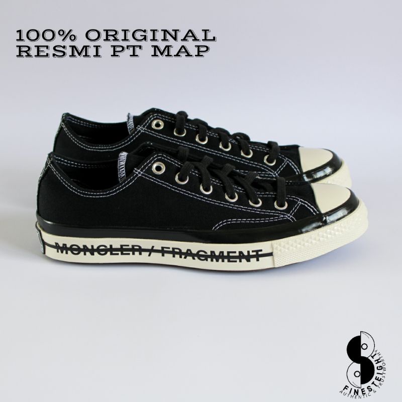 Converse 70s Fraylor III x Moncler x Fragment Design 7 Genius Black/Egret Original 172320C