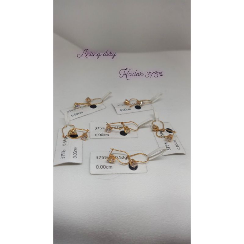 anting kait desy kadar 375 emas asli Jakarta