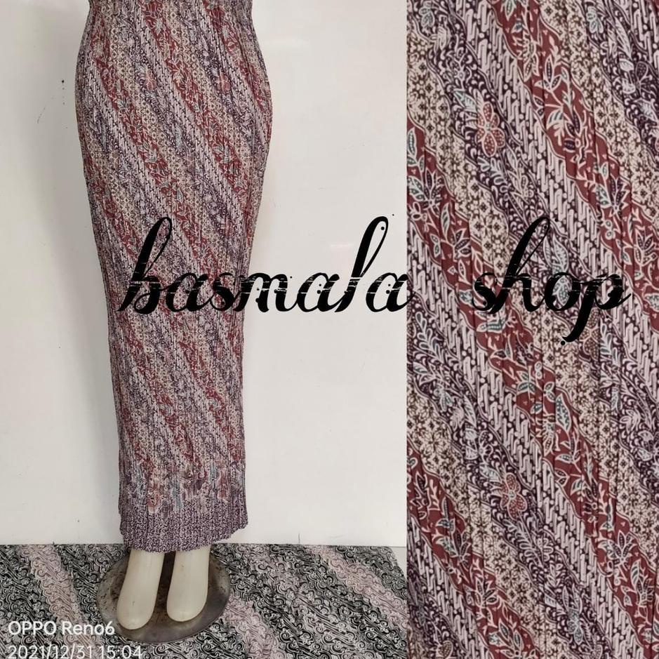 ✿ ROK PLISKET BATIK / ROK PLISKET / BAWAHAN KEBAYA / ROK KEBAYA / ROK WISUDA / PAYA HIJAU ➫