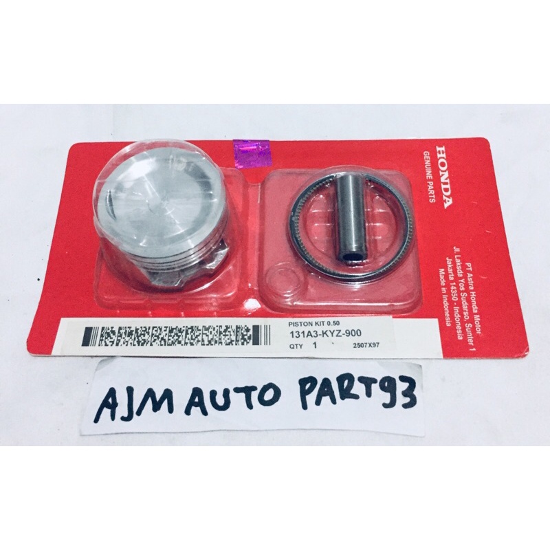 PISTON KIT RING SEHER 1SET SIPRA X 125 FI HLEM IN OS 0.50 AHM KYZ