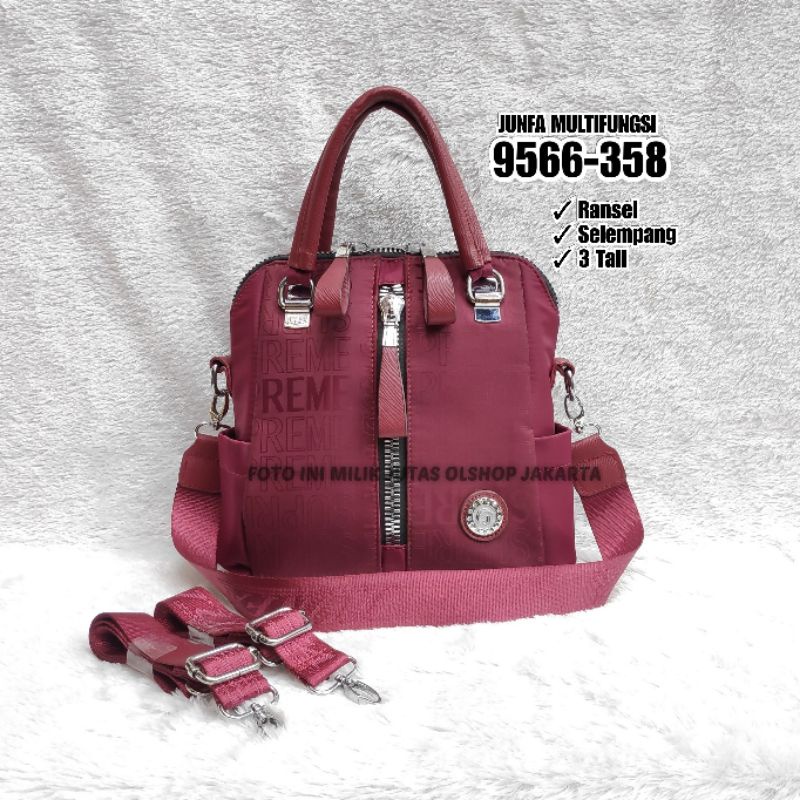 TAS RANSEL DAN SELEMPANG JUNFA 9566-358 BAHAN PARASUT