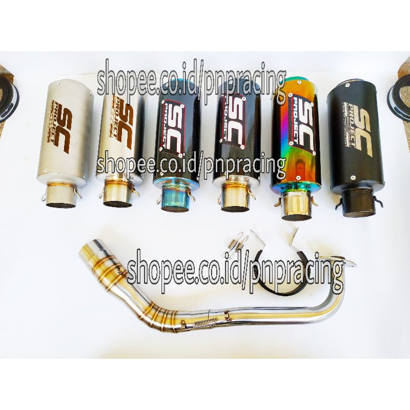 Knalpot Racing SC PROJECT NMAX AEROX LEXI PCX XMAX ADV VARIO BEAT SCOPY MIO DLL-1