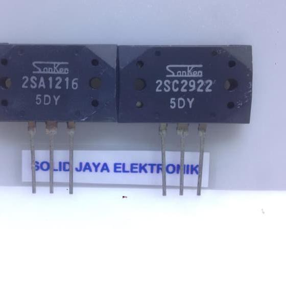 ☜ TRANSISTOR SANKEN 5DY 2SA1216 - 2SC2922 ORIGINAL - ASLI TR SANKEN 5DY ASLI - TR FINAL SANKEN ➧