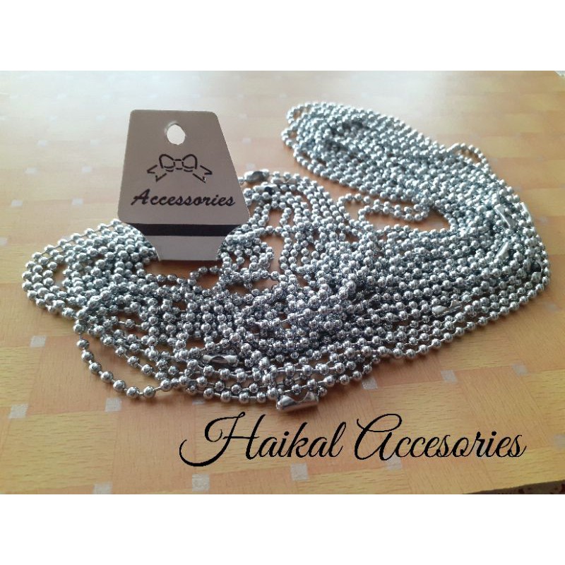 1 Lusin Kalung Rantai Model Biji Lada
