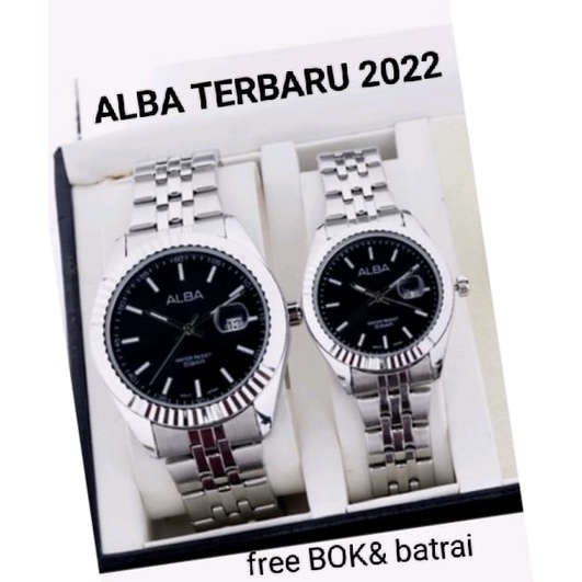 TURUN HARGA!!! Jam Tangan Couple  ALBA Tahan Air | Jam Tangan Pria Wanita Rantai Terbaru | Terlaris | Termurah