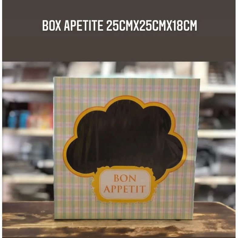 KOTAK KUE 25X25X18 CM