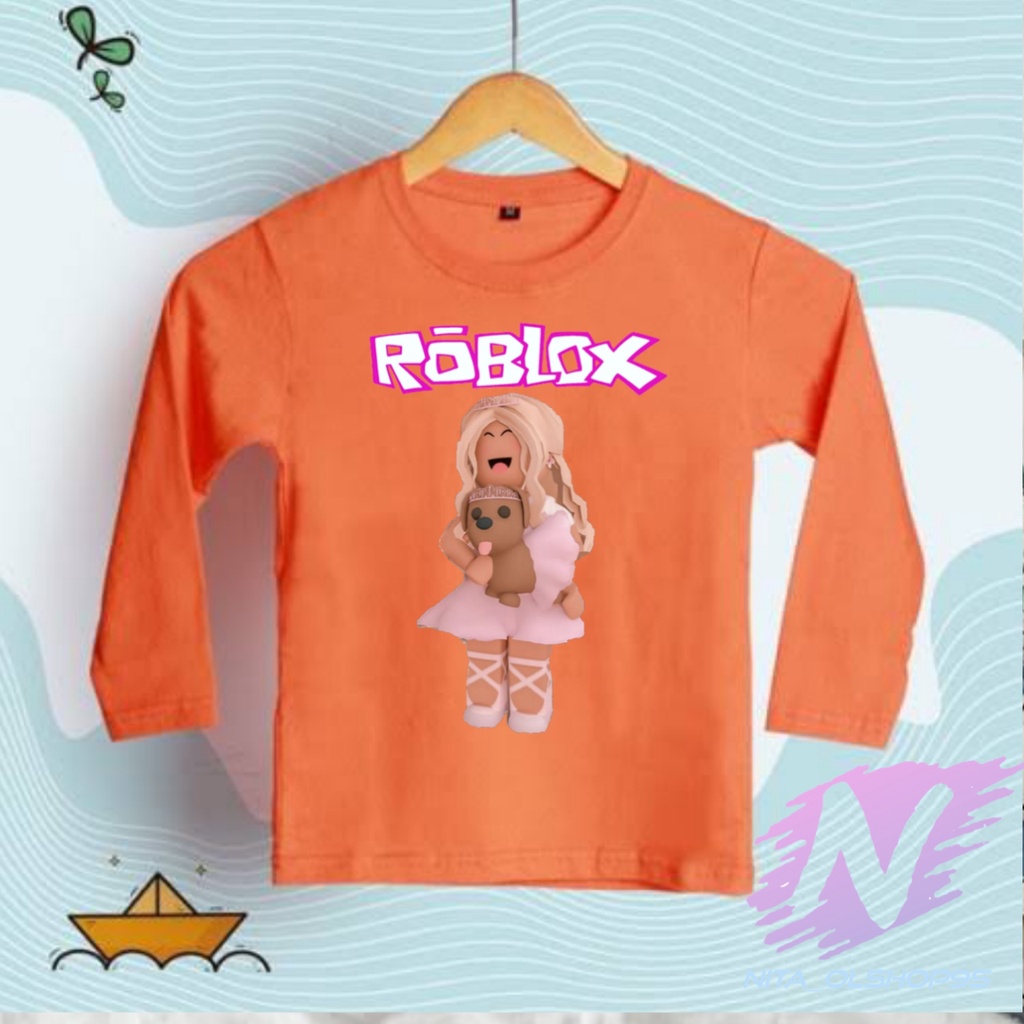 BAJU ROBLOX GIRL KAOS ANAK ROBLOX LENGAN PANJANG