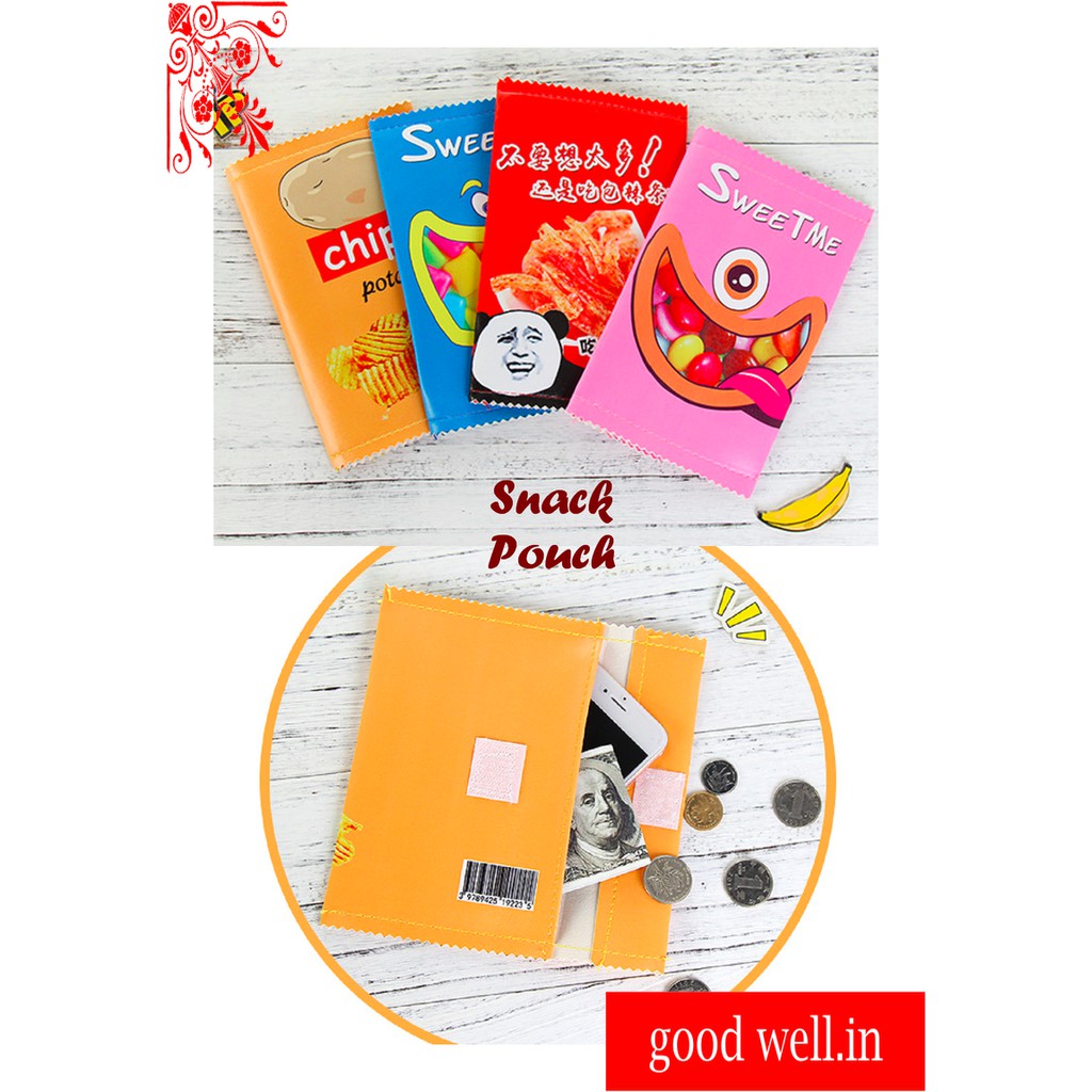

JUAL SNACK POUCH (TEMPAT PENSIL ATAU UANG BENTUK KEMASAN SNACK)