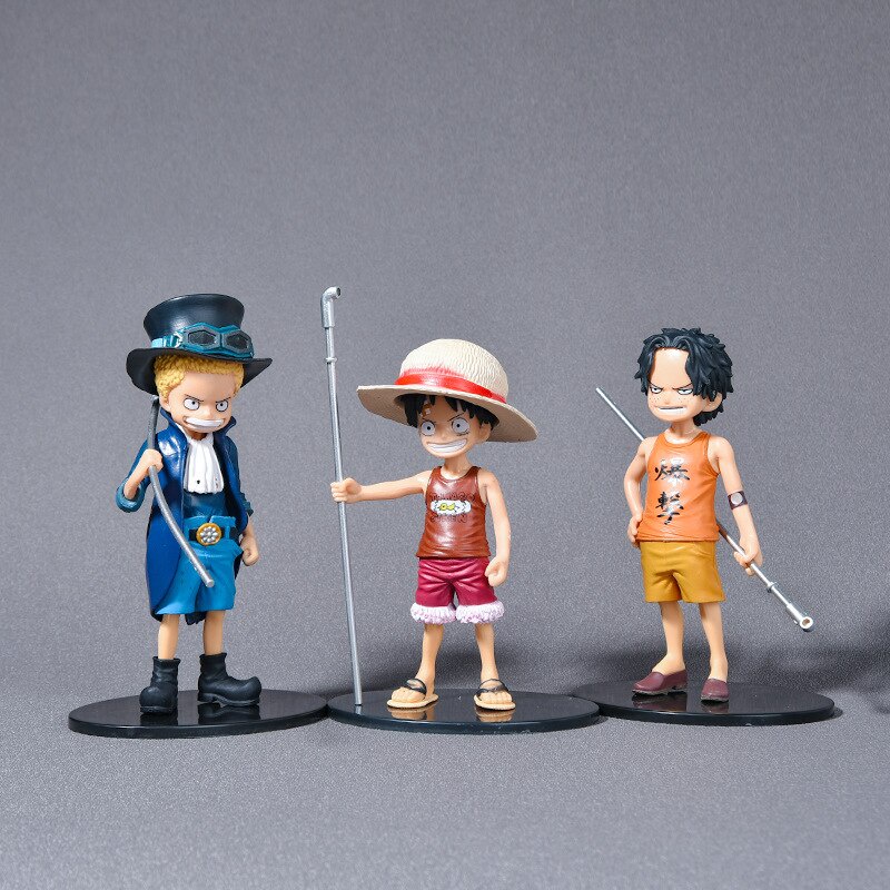 5pcs/set DX One Piece Figures Toy Luffy Action Figure Zoro Sanji Ace