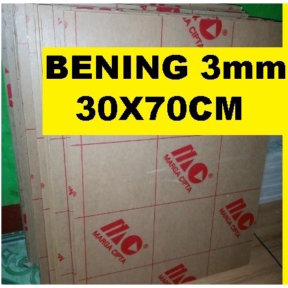

Acrylic - Akrilik - Bening merk MARGA CIPTA tebal 3mm ukuran 30x70cm