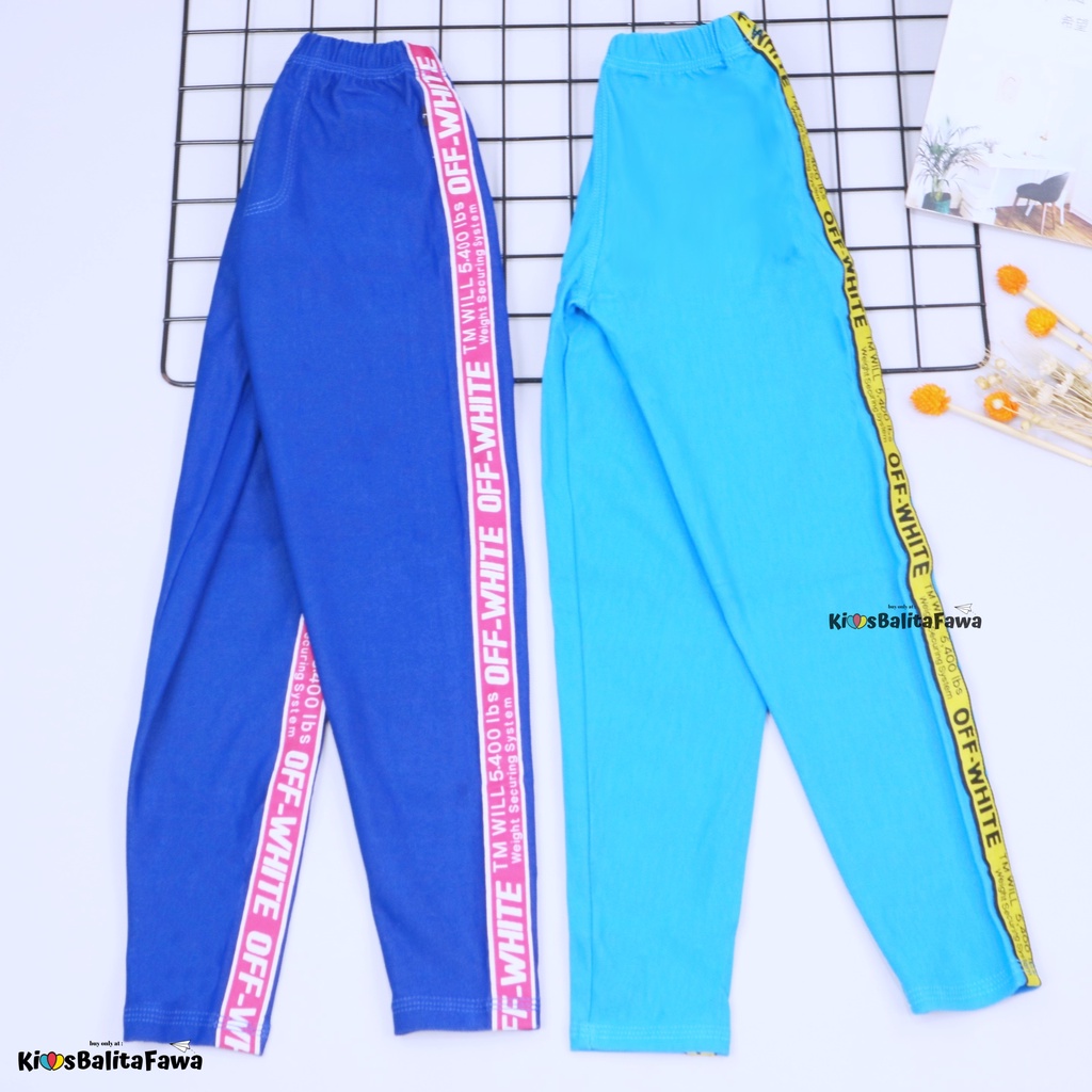 Jegging LIST Uk 1-10 Tahun / Jeans Stripe Anak Celana Panjang Polos SD Legging Denim Import