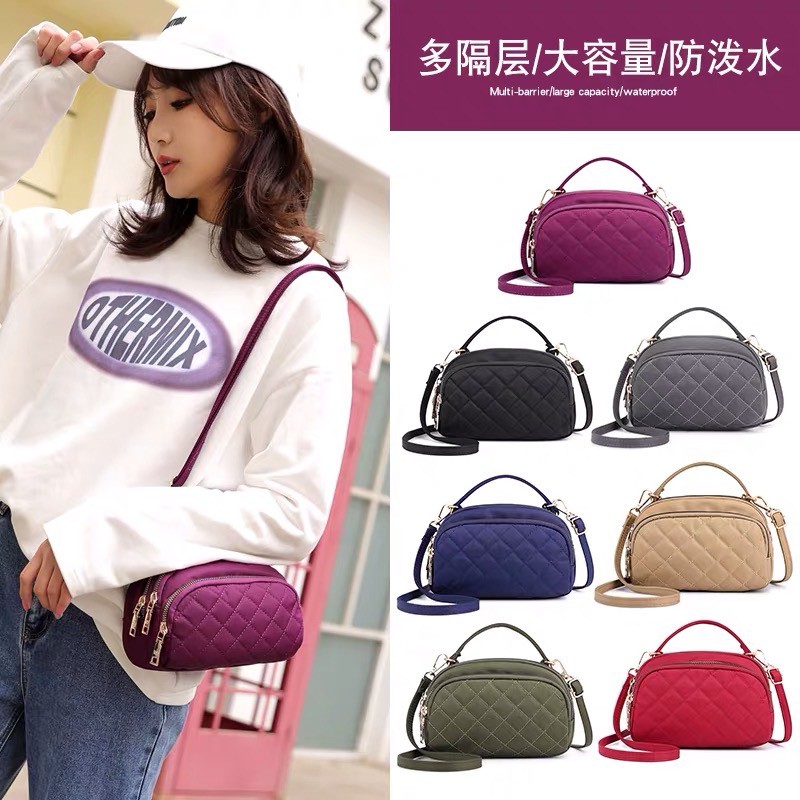 Tas Wanita Import Jinjing Selempang CHIBAO Mini CB015 015 CB0015 0015 0015-8 Bordir Parasut Super