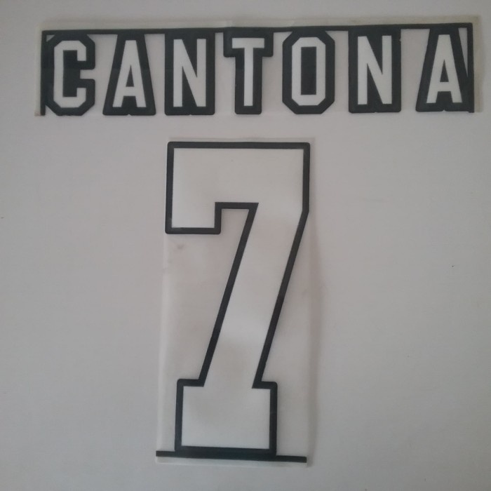 CANTONA #7 Premier League Nameset