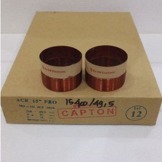 Spul spool voice coil speaker 15 inch ACR Pro 15400 ( 49,5mm ) .2pcs