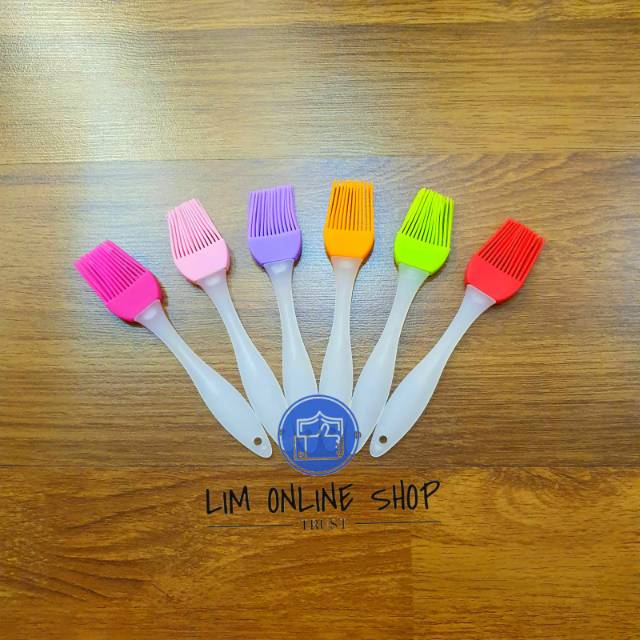 Spatula Silicone Brush Kuas Kue Grade Food Tahan Panas Keperluan Dapur Baking Kualitas Super