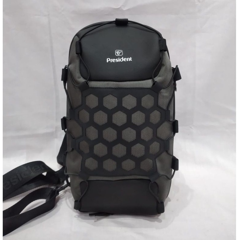 Tas Slempang Tali Satu President Original 6983 Terbaru Free Port USB