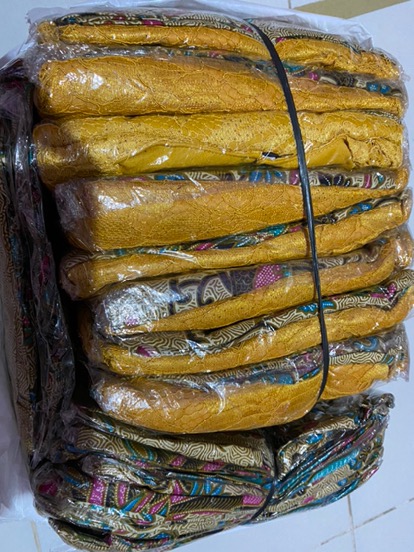 Zola_batik Batik Couple Kebaya Brokat Set Selendang 2578 - Andhara - Kebaya Selendang Cendrawasih