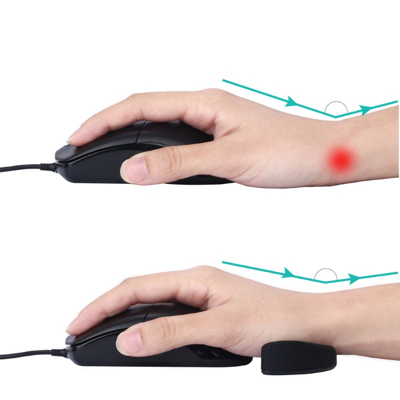 Btsg Mouse Pad Bahan Silikon Gel Anti Slip Dengan Bantalan Pergelangan Tangan