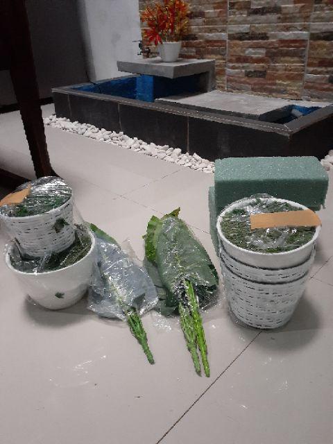 Pot Anyaman Rotan Sintetis D15 Cm Pot Tanaman