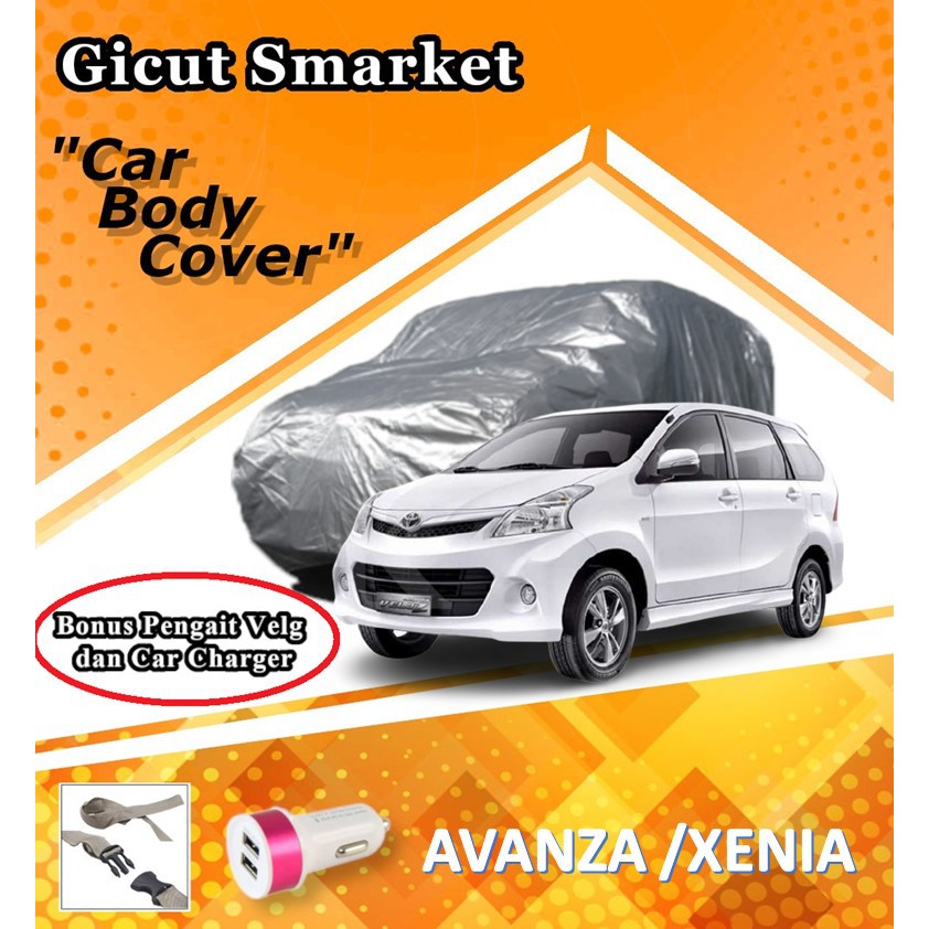 RC13A SELIMUT SARUNG COVER BODY MOBIL AVANZA XENIA FREE CHARGER USB MOBIL
